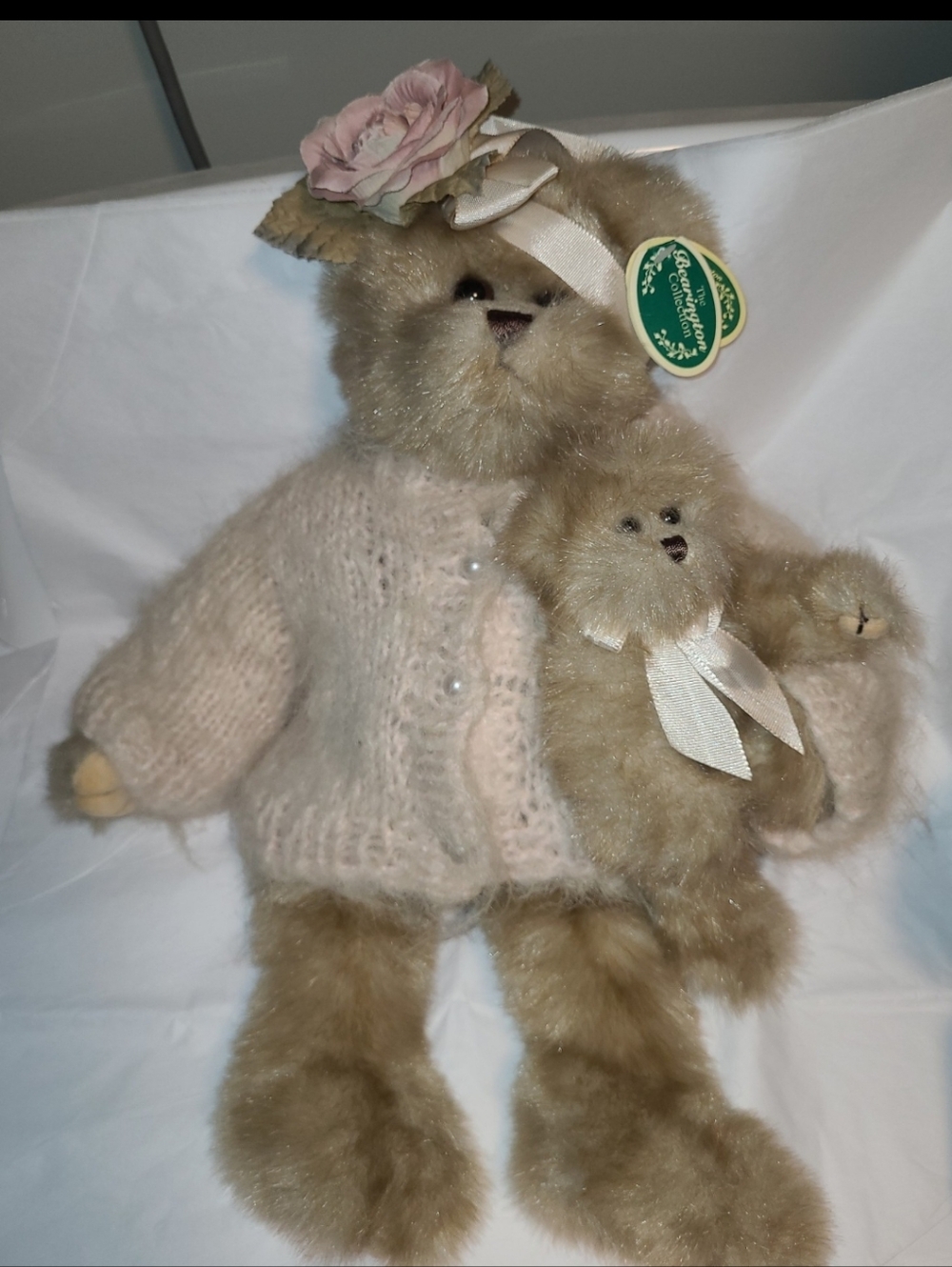 Bearington Plush Mother and Baby Bear Duo - Rose & Anna